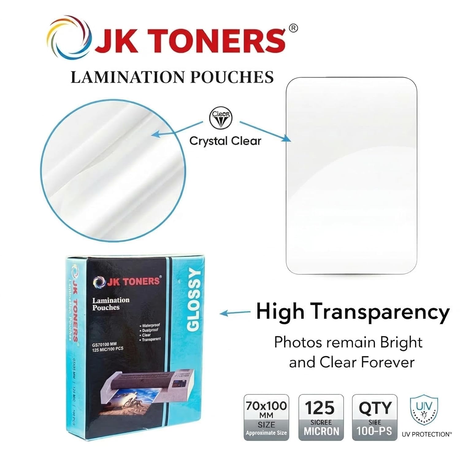 70mm 100mm pouch lamination sheet